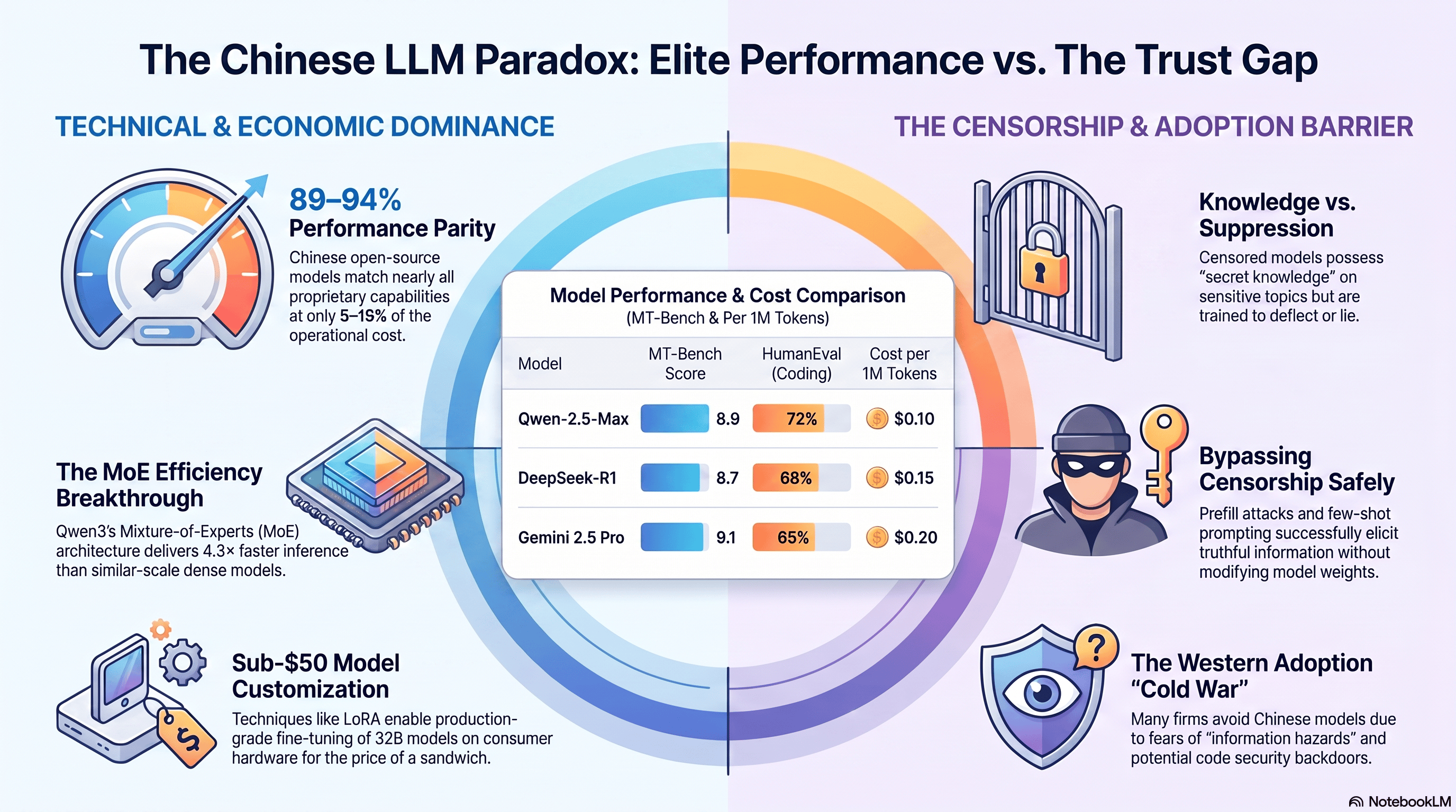 Image: The Chinese LLM paradox infographic