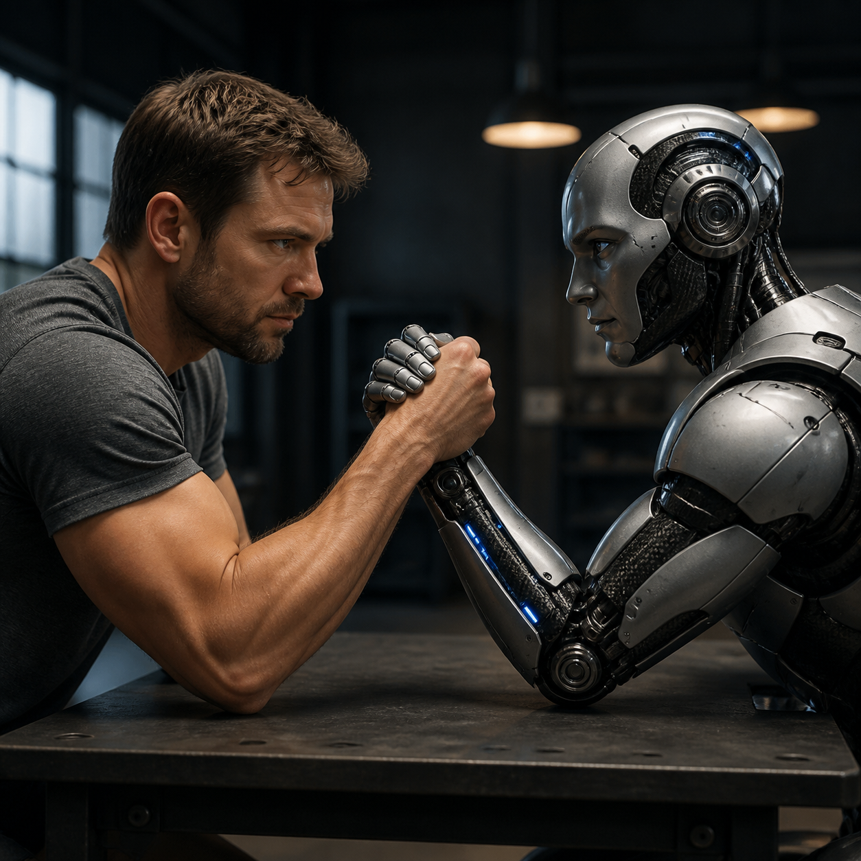 humans and agent wrestling